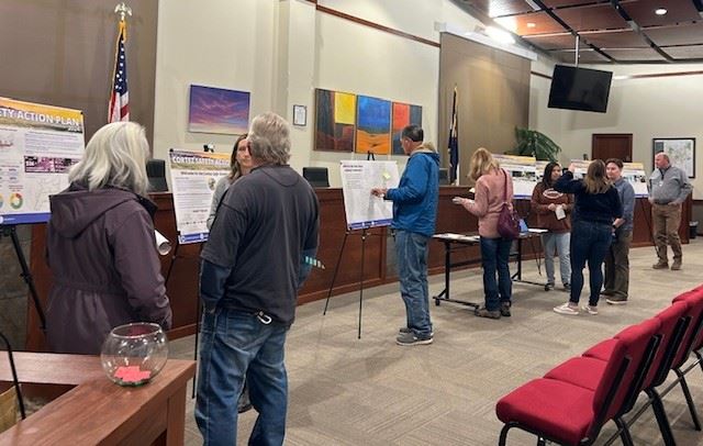 SS4A Open House  photo of community members and Bohannan-Huston Inc. team