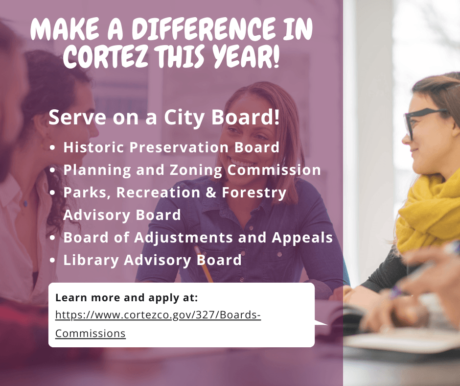 City of Cortez Board Vacancies  - Apply now