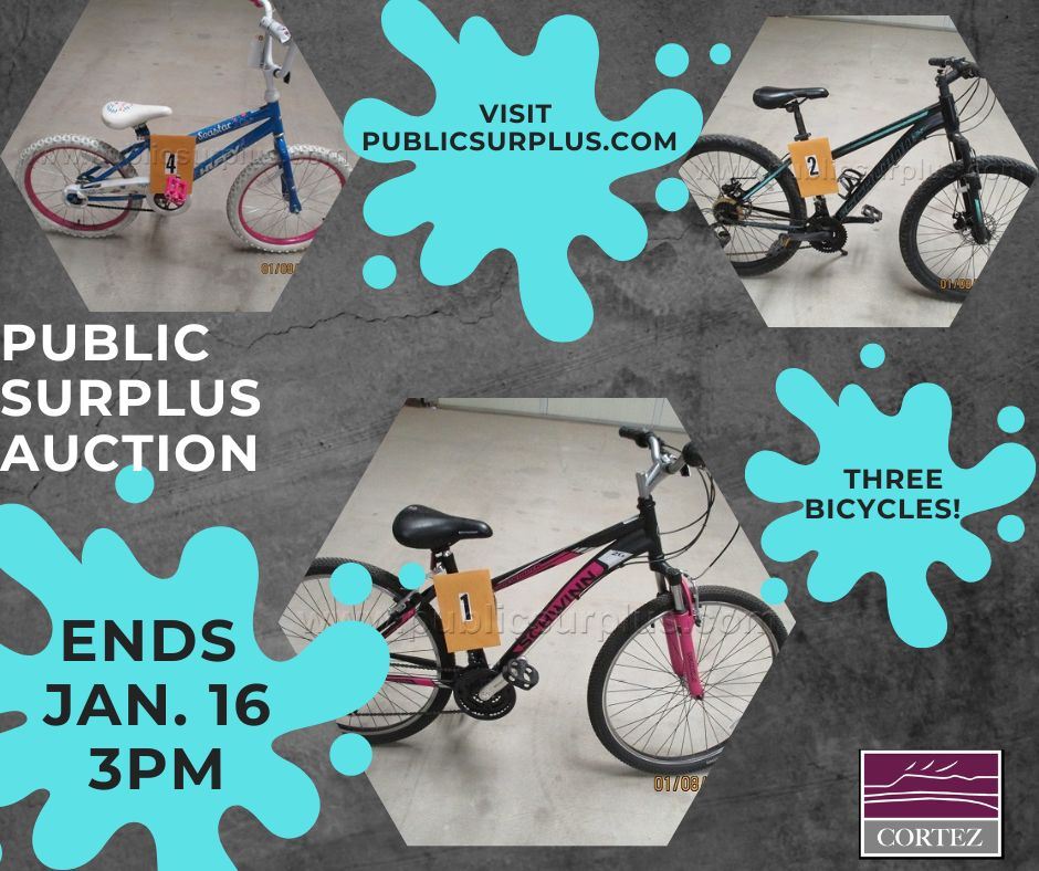 Jan 2025 Public Surplus - photos of bicycles