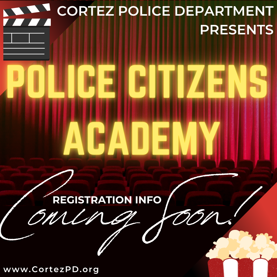 2025 Citizens Academy CPD Coming Soon - movie theater background