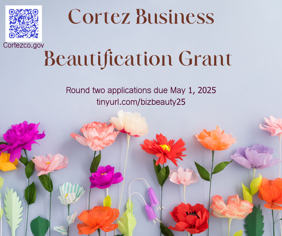 Business Beautification Grant City Helen May 1st deadline - graphics of flowers