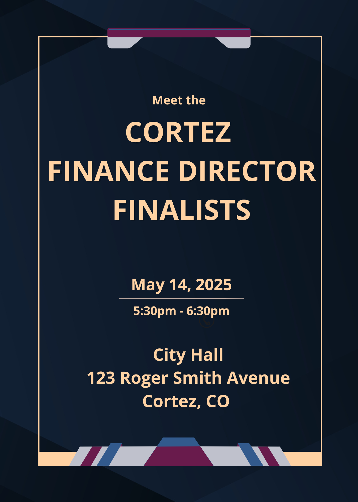 Cortez Finance Director - Socials