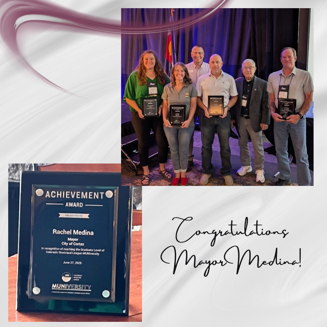 Mayor Rachel Medina receives Graduate level award