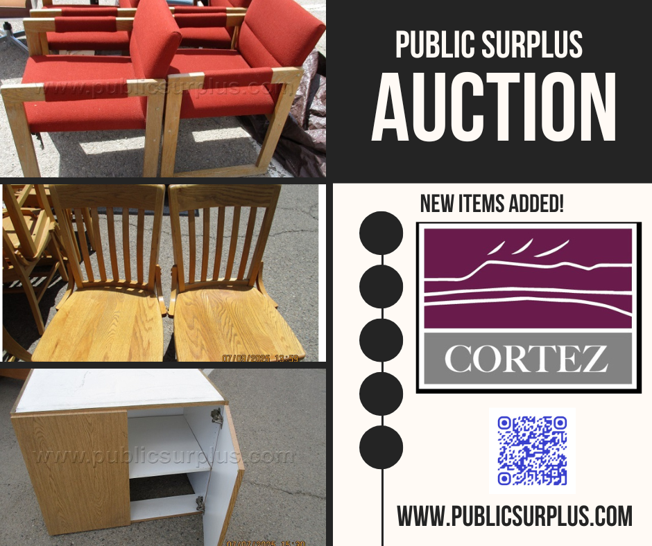 Photos of auction items in the public surplus auction for the City of Cortez publicsurplus.com