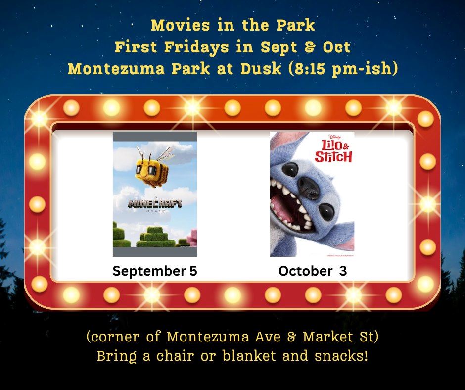 Movie posters of Minecraft and Lilo and Stitch