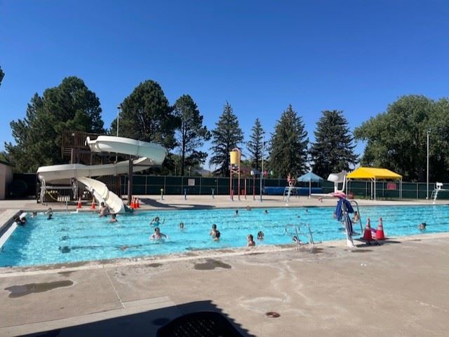 Cortez Outdoor Pool, image of slide exit