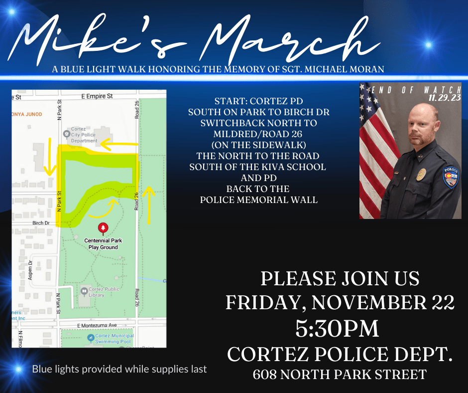 Map Route Mikes March