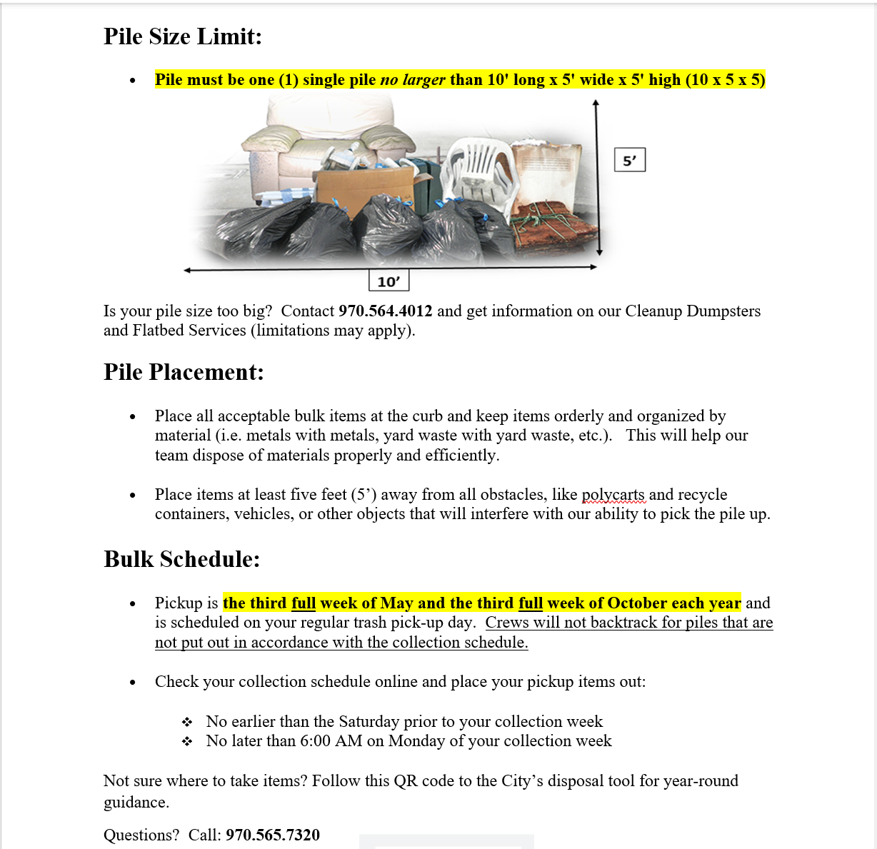 Bulk Trash Clean-Up 2.