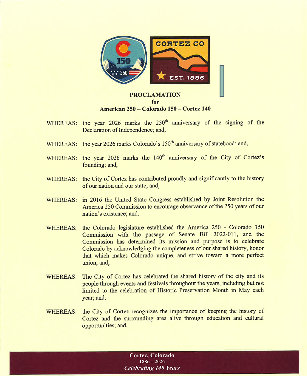 Proclamation 250.150.140